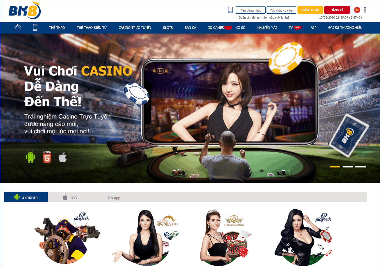BK8 đang là xu hướng được lựa chọn nhiều nhất trong thị trường Gambling.