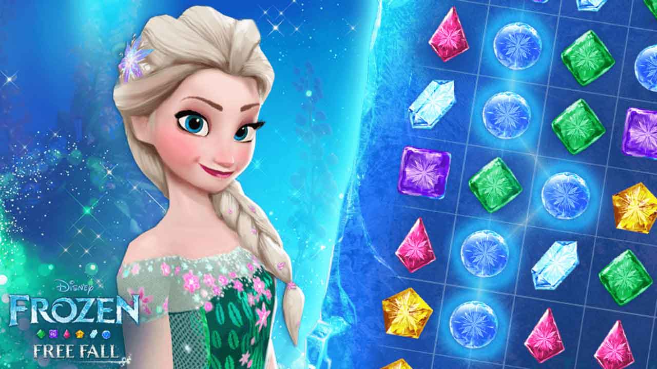 Frozen Free Fall lấy cảm hứng từ phim hoạt hình Frozen nổi tiếng của Disney.