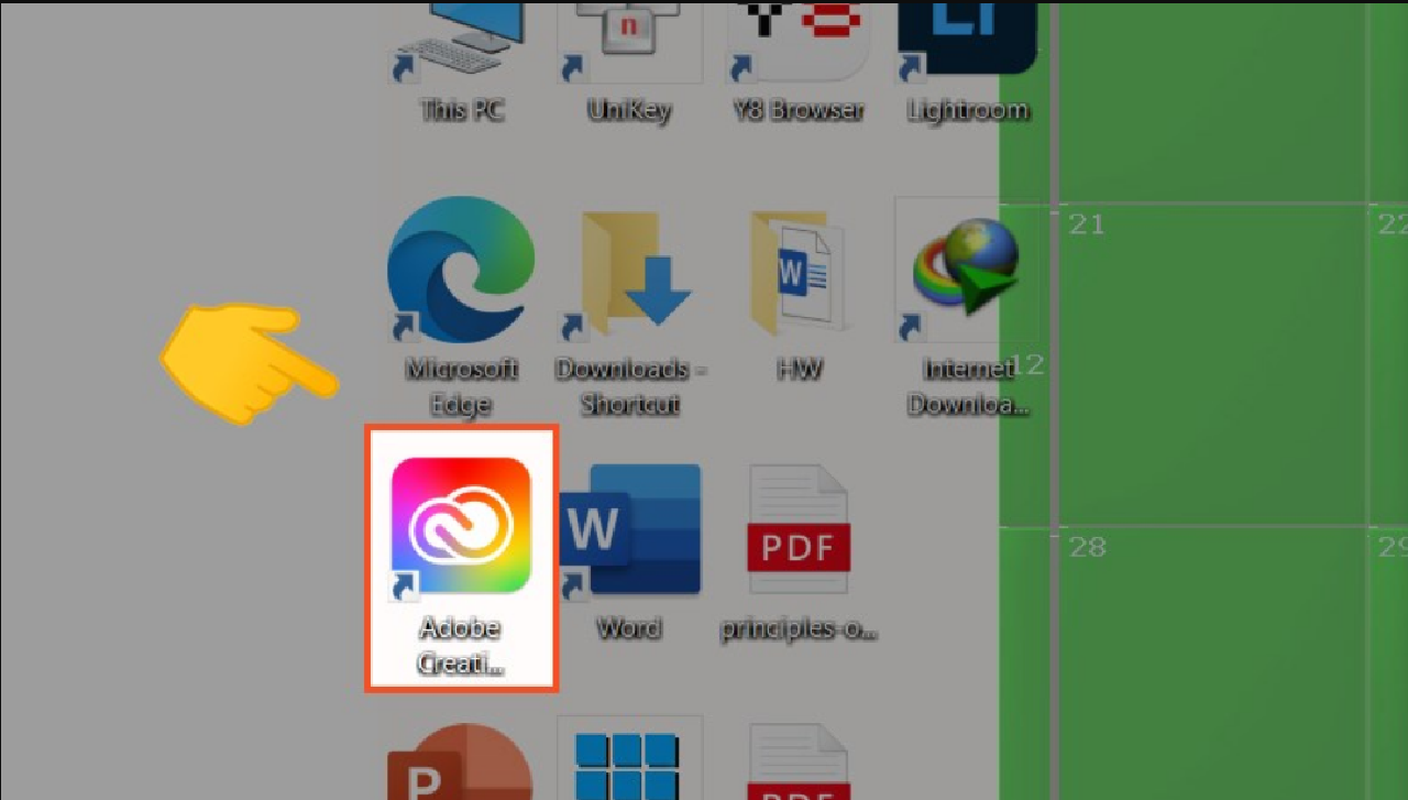 phần mềm Adobe Creative Cloud sẽ lập tức được tự động tải về máy tính