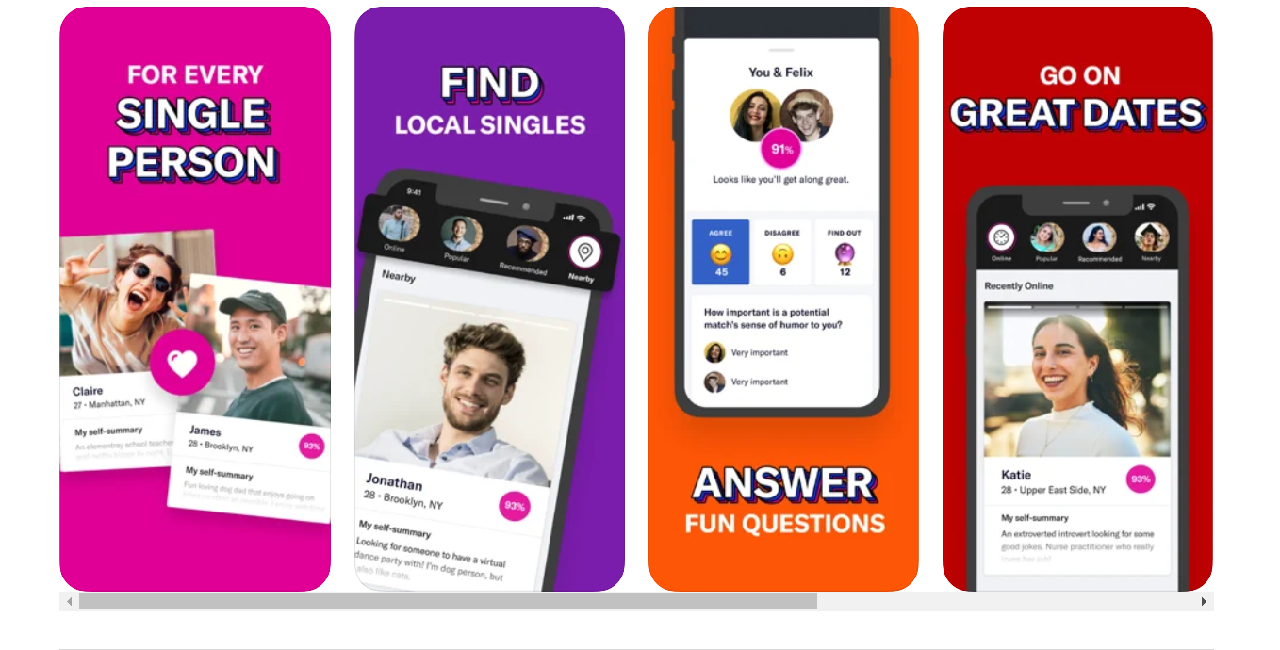 OkCupid là app hẹn hò được đánh giá vô cùng tích cực từ phía người dùng trên toàn thế giới.