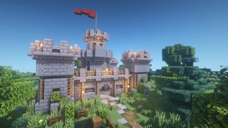 Xây lâu đài trong Minecraft